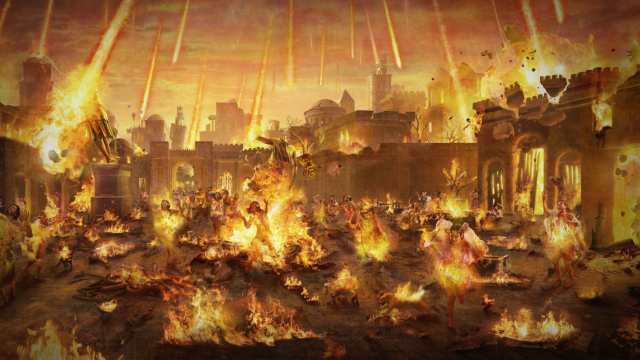 Tuhan menggunakan api untuk menghancurkan kota Sodom