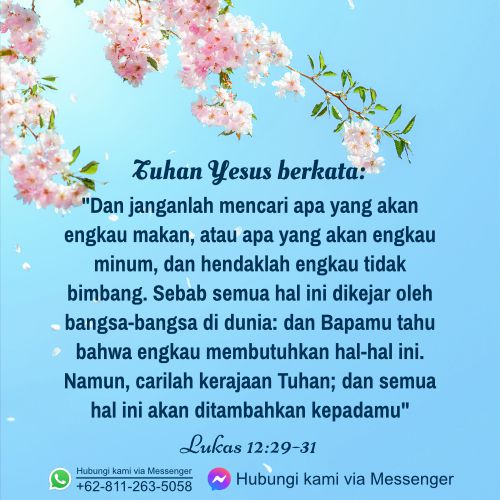 Gambar Ayat Alkitab - Lukas 12:29–31
