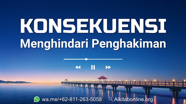 Konsekuensi Menghindari Penghakiman